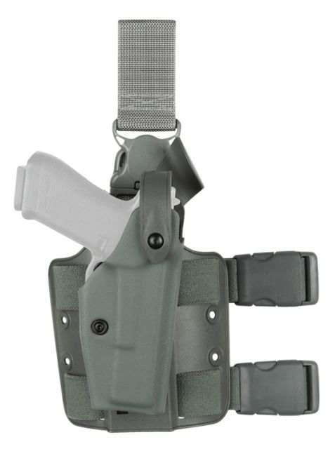 Safariland  SLS Tactical w/ Quick Release Leg Harness Holster Taser X26 Left Hand Tactical Foliage Green - Safariland