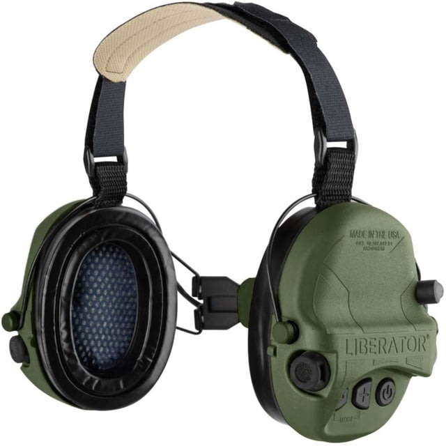 Safariland - TCI Liberator Hearing Protection with Adaptive Behind-the-Head Suspension OD Green - Safariland