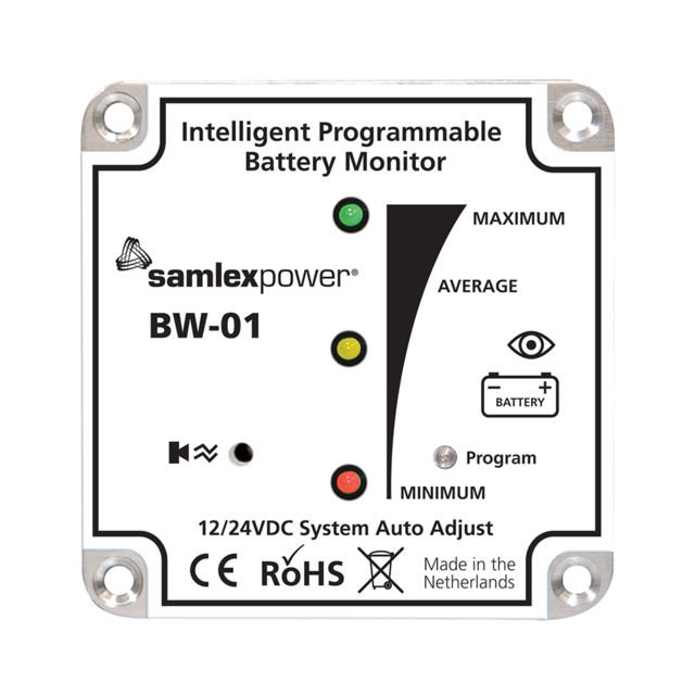 Samlex America Battery Monitor - 12V or 24V - Programmable - Samlex America