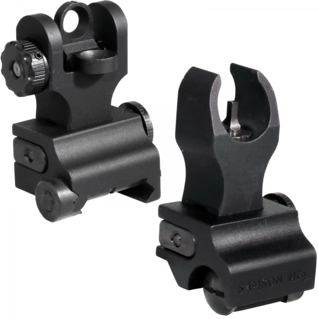 Samson Aluminum Top Mounted Deployable Front and Rear Sight SIG SG 553 HK Front Black QF-SIG-HK-A2 PKG - Samson Manufacturing