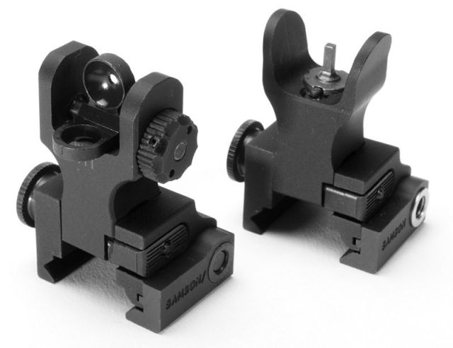 DEMO Samson Aluminum Folding Sights Package - A2 Rear HK SIG556 Front - Samson Manufacturing