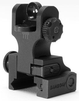 Samson Aluminum Top Mounted Deployable Rear Sight Black - Samson Manufacturing