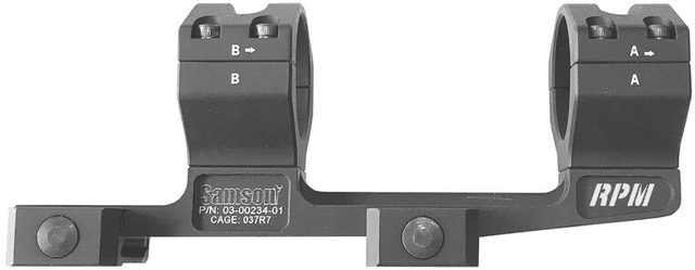 USED Samson Rapid Precision Mount RPM 30mm Rings - 2 in Offset. Black  EDEMO1 Used Condition Fair - Samson
