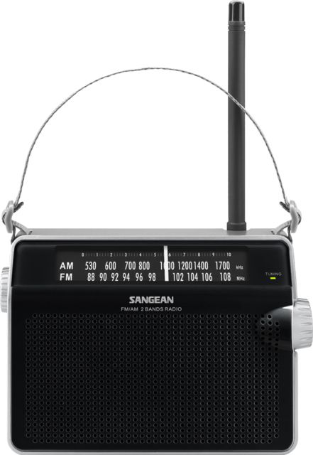 Sangean AM/FM Analog Tuning Radio Excellent Audio & Reception Tone Control - Sangean