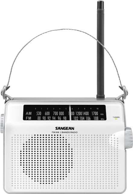 Sangean AM/FM Analog Tuning Radio Excellent Audio & Reception Tone Control - Sangean