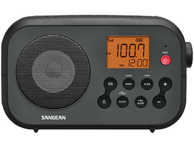 Sangean AM/FM NOAA Weather Alert Digital Tuning Portable Radio Black - Sangean