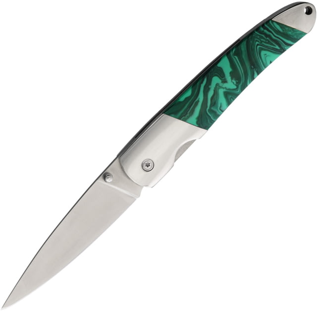 Santa Fe Stoneworks Linerlock Malachite SF70M - Santa Fe Stoneworks