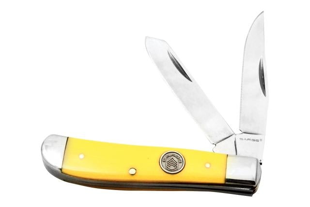 Sarge Trapper - Yellow Delrin 2 blade Trapper - Sarge