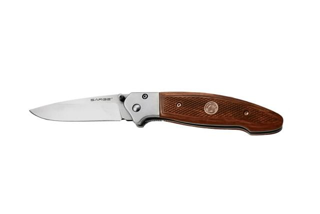 Sarge Wood Pistol Grip Folding Knife - Sarge