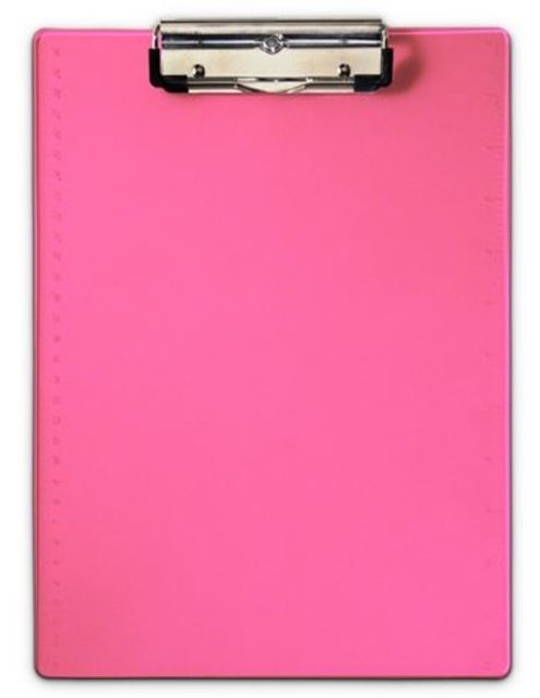 Saunders Plastic Clipboard Pink