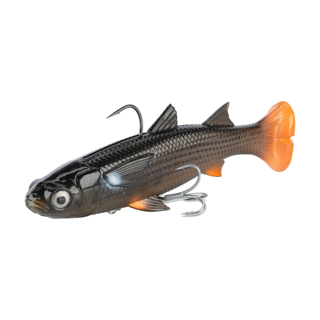 Savage Gear 3D LT Mullet Pro Swim Soft Bait Pack of 1 5in Black Orange