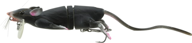 Savage Gear 3D Rat Topwater Hard Bait 7.75in 1 oz Black