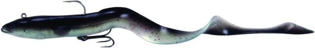 Savage Gear 3D Real Eel Soft Bait Pack of 1 12in Black Green Pearl