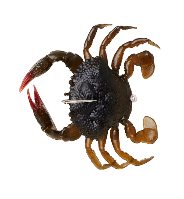Savage Gear Toughtec Crab Soft Bait Pack of 1 0.75in Dark Brown Olive