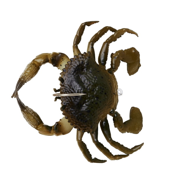 Savage Gear Toughtec Crab Soft Bait Pack of 1 1.5in Green Crab