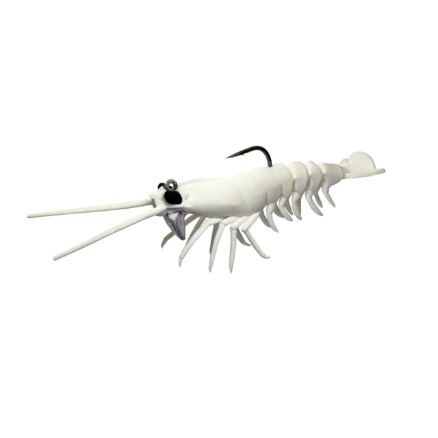 Savage Gear Manic Shrimp RTF V2 Soft Bait Pack of 2 3in 1/3oz White