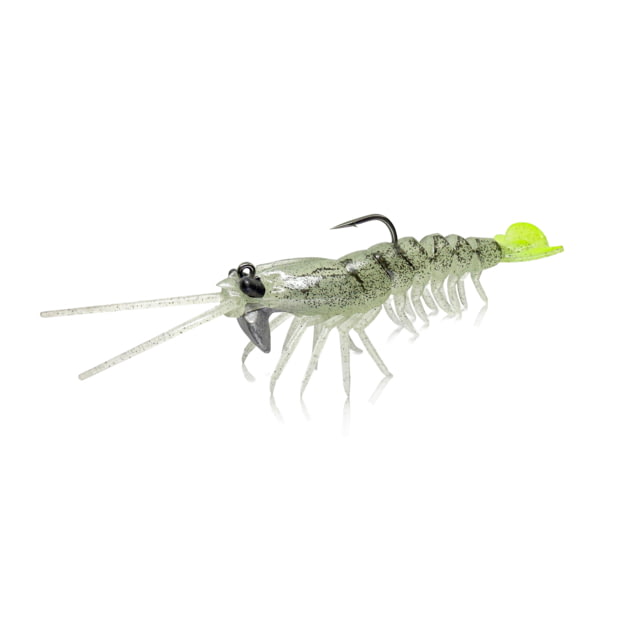 Savage Gear Manic Shrimp RTF V2 Soft Bait Pack of 2 3.5in 1/2oz Glow