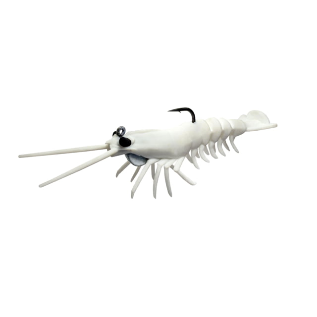 Savage Gear Manic Shrimp RTF V2 Soft Bait Pack of 2 3.5in 3/8oz White