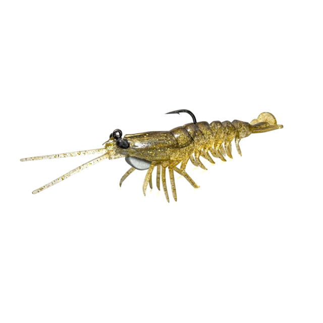 Savage Gear Manic Shrimp RTF V2 Soft Bait Pack of 2 3.5in 3/8oz Gold