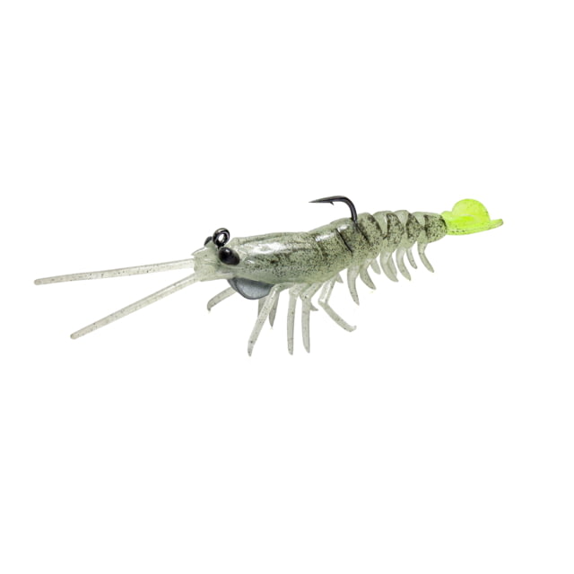 Savage Gear Manic Shrimp RTF V2 Soft Bait Pack of 2 3.5in 3/8oz Glow