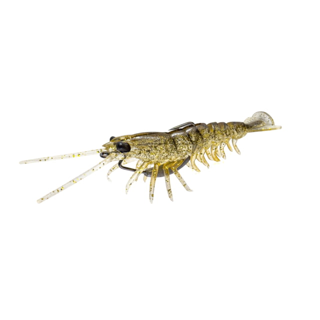 Savage Gear Manic Shrimp Weedless V2 Soft Bait Pack of 2 3in Gold