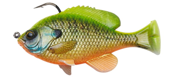 Savage Gear Pulse Tail Bluegill RTF Soft Bait Pack of 1 3in Chartreuse Gill