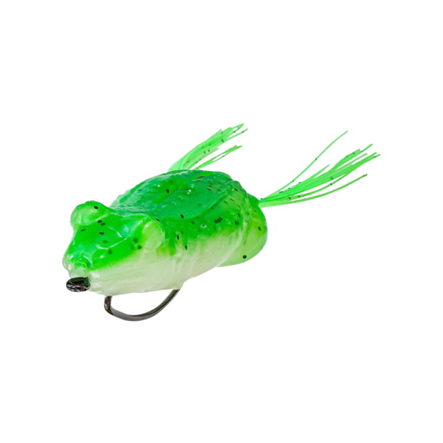 Savage Gear Tough Frog Topwater Soft Bait Pack of 2 3.5in Green/White