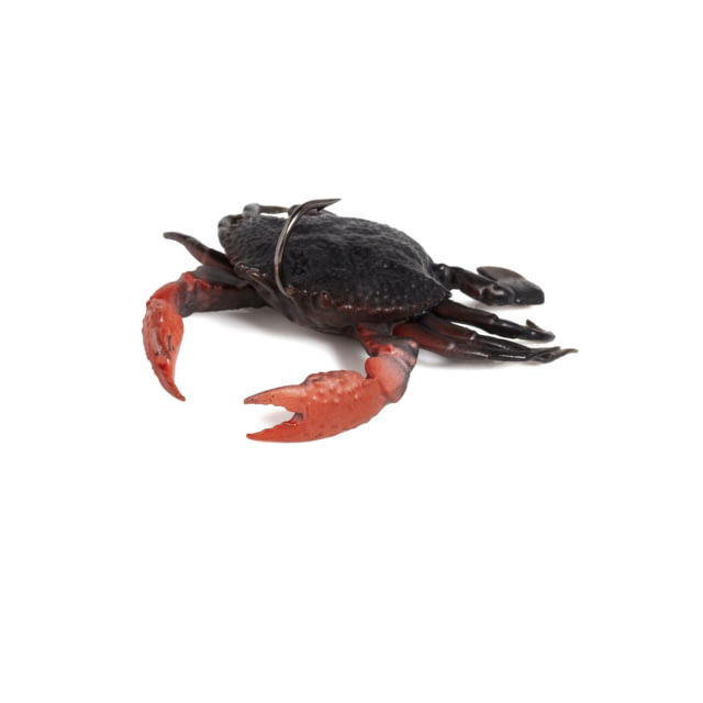Savage Gear Toughtec Crab Soft Bait Pack of 1 0.75in Black/Red