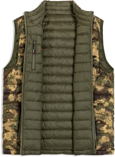 Savage Arms Reversible Duck Down Vest-Men's Woodland Green Camo 2XL