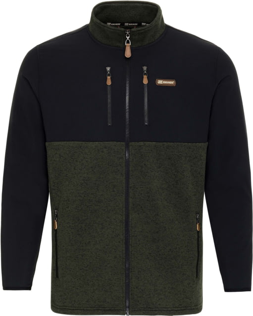 Savage Arms Tactical Sweater Fleece Jacket - Men's Olive/Black Large