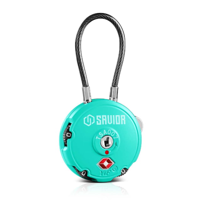 Savior Equipment 3 Digit Cable Lock Savior Teal Small - Savior Equipment