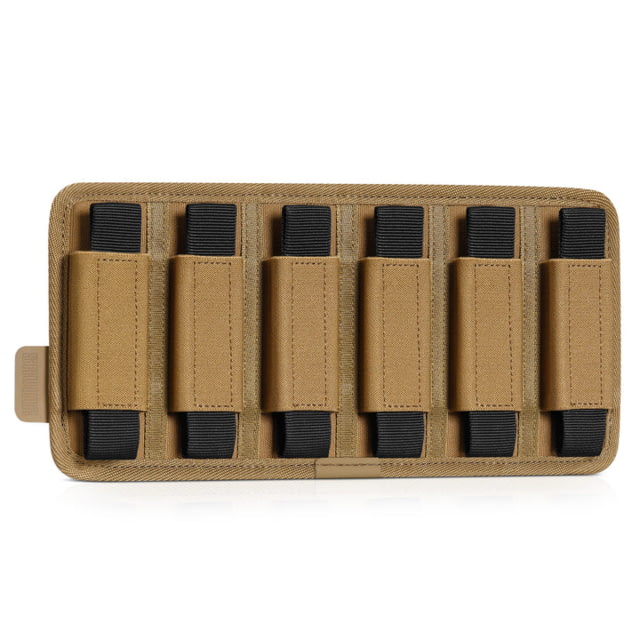 Savior Equipment 6 Slot Pistol Mag Holder Dark FDE 10.75 x 5.8 - Savior Equipment