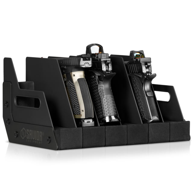 Savior Equipment USED Savior Equipment 6 Slot Pistol Rack Black 12.5 x 7 x 9.5 RK-HAND-XSIX-BK - $47.99 at Optics Planet