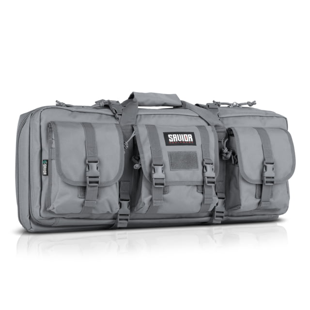 Savior Equipment American Classic Double Rifle Case Grey 23.5in L x 12in H