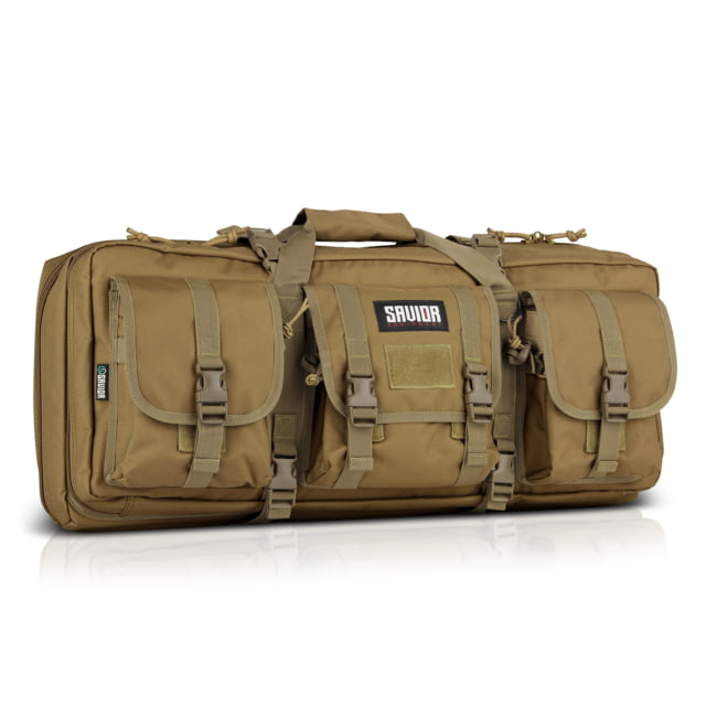 Savior Equipment American Classic Double Rifle Case Dark FDE 31.5in L x 12in H
