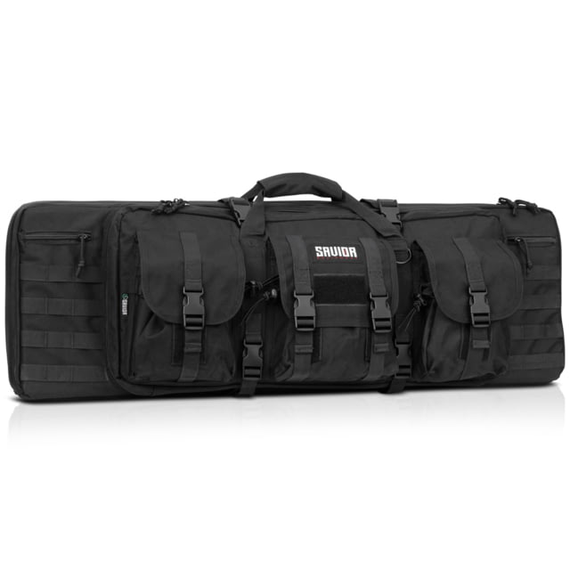 Savior Equipment American Classic Double Rifle Case Black 35in L x 12in H