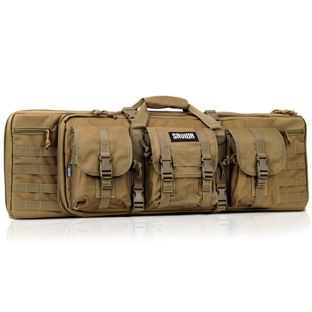 Savior Equipment American Classic Double Rifle Case Dark FDE 35in L x 12in H