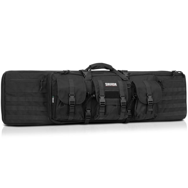 Savior Equipment American Classic Double Rifle Case Black 51in L x 12in H