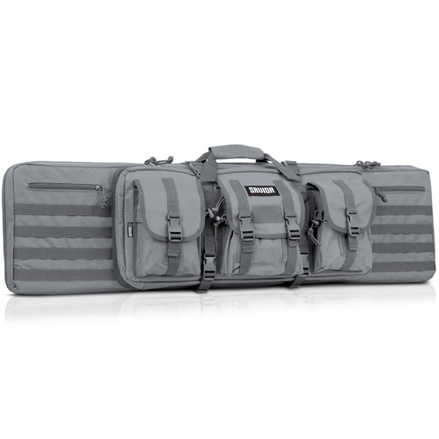 Savior Equipment American Classic Double Rifle Case Grey 51in L x 12in H