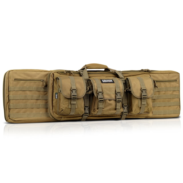Savior Equipment American Classic Double Rifle Case Dark FDE 54in L x 12in H