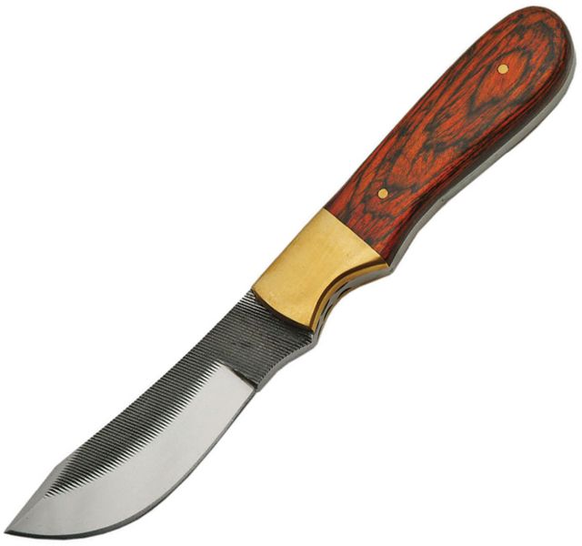 Sawmill Filework Skinner Fixed Blade Knife 7.25in 3.25in Standard Edge Pakkawood Handle - Sawmill