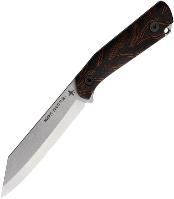 Scandinoff Nordic Protector Fixed Blade Knife 5.2in 14C28N Scandi Grind G10 Handle - Scandinoff