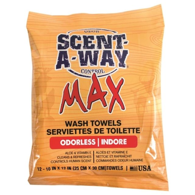 Hunters Specialties Scent-A-Way MAX Wash Towels 12pk