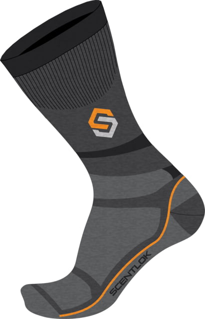 ScentLok Ultralight Merino Sub-Crew Sock Charcoal MD