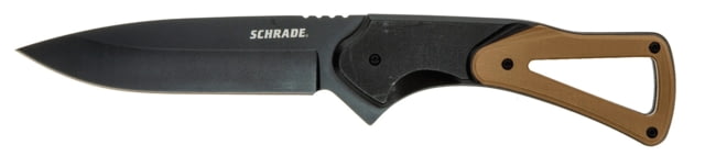 Schrade Fixed Blade Drop Point Knife 4in 9Cr18MoV Stainless Steel Blade 4.9in Polypropylene/TPR Handle - Schrade