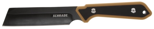 Schrade Frontier Cleaver-Style Fixed Blade Knife 4.25in 3Cr13MoV Stainless Steel Blade 4.25in GFN Handle - Schrade