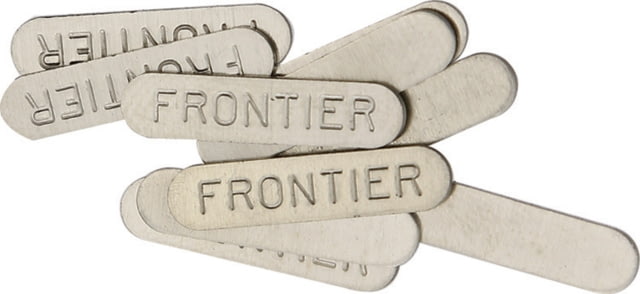 Schrade Frontier Shield Oval Design Nickel Silver Finish 11/16in Overall Embossed Frontier Package Of 10 - Schrade