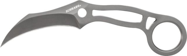 Schrade Full Tang Fixed Blade Knife Black / Silver Medium - Schrade