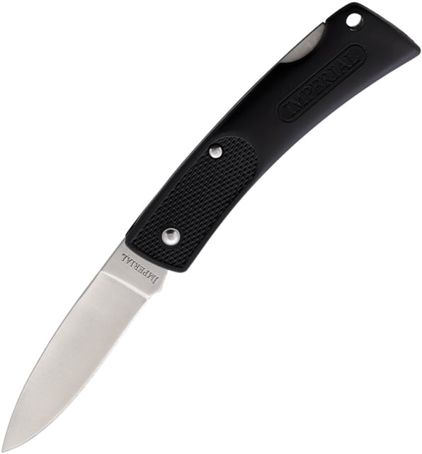 Schrade Imperial 2.25 in Folding Knife Black textured plastic - Schrade