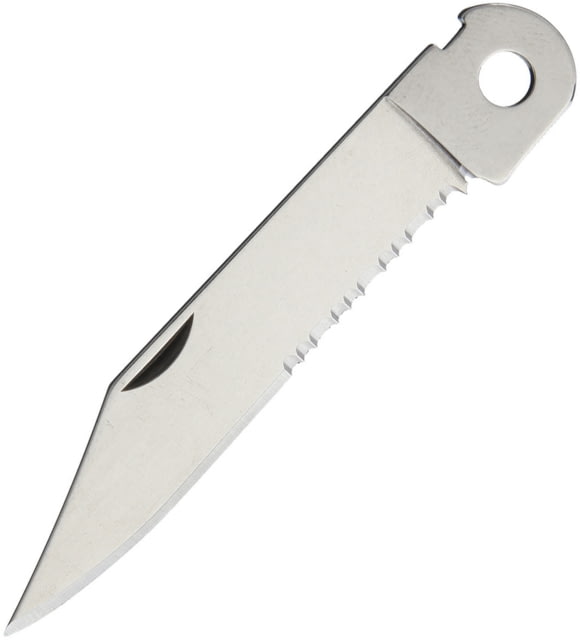 Schrade Knife Blade Knives - Replacement Blades 2.88in Overall Mirror Partially Serrated SS Clip Point Blade - Schrade